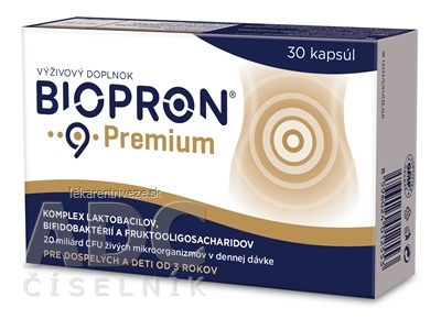 Doplnok stravy BIOPRON 9 Premium - balenie s obsahom 30 kapsúl